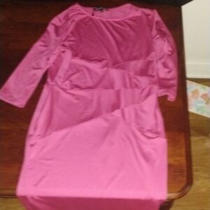 Pink Long Sleeve Dress